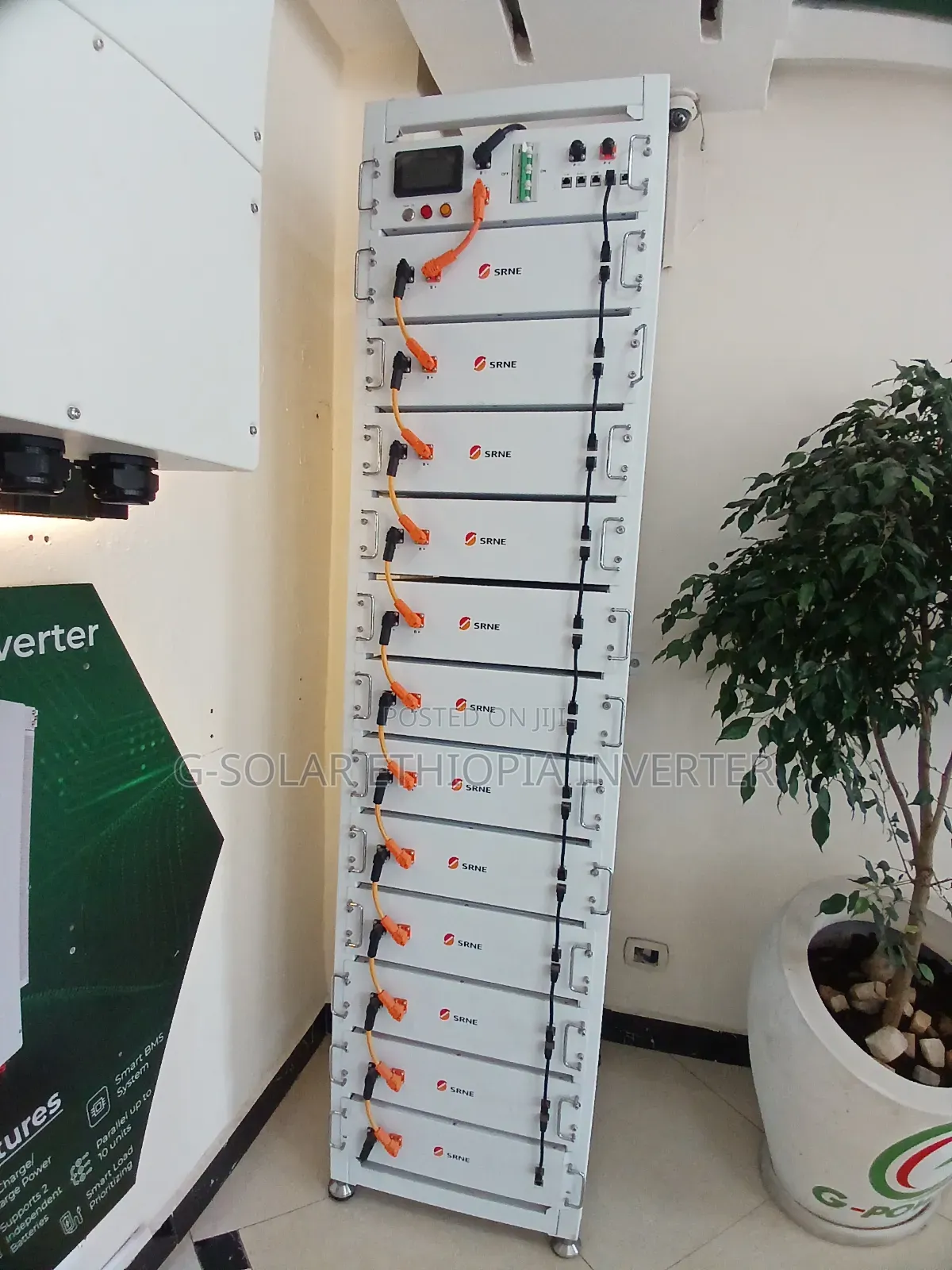 60kw Solar Power System in Ethiopia | Hybrid Inverter, Lithium Battery