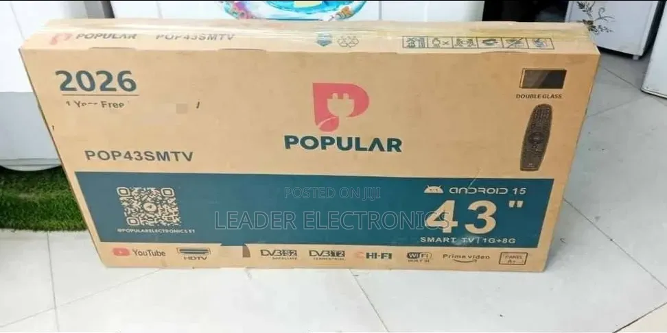 Popular TV 43" Smart Android TV New Arrival 2026