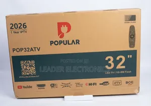 Popular TV 32" Smart Android TV – New Arrival 2026 | Smart Entertainme
