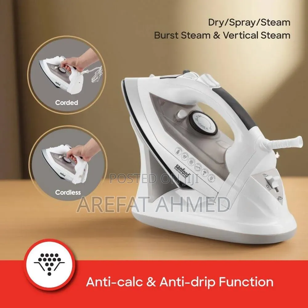 Sanford SF68SI Corded and Cordless Steam Iron,