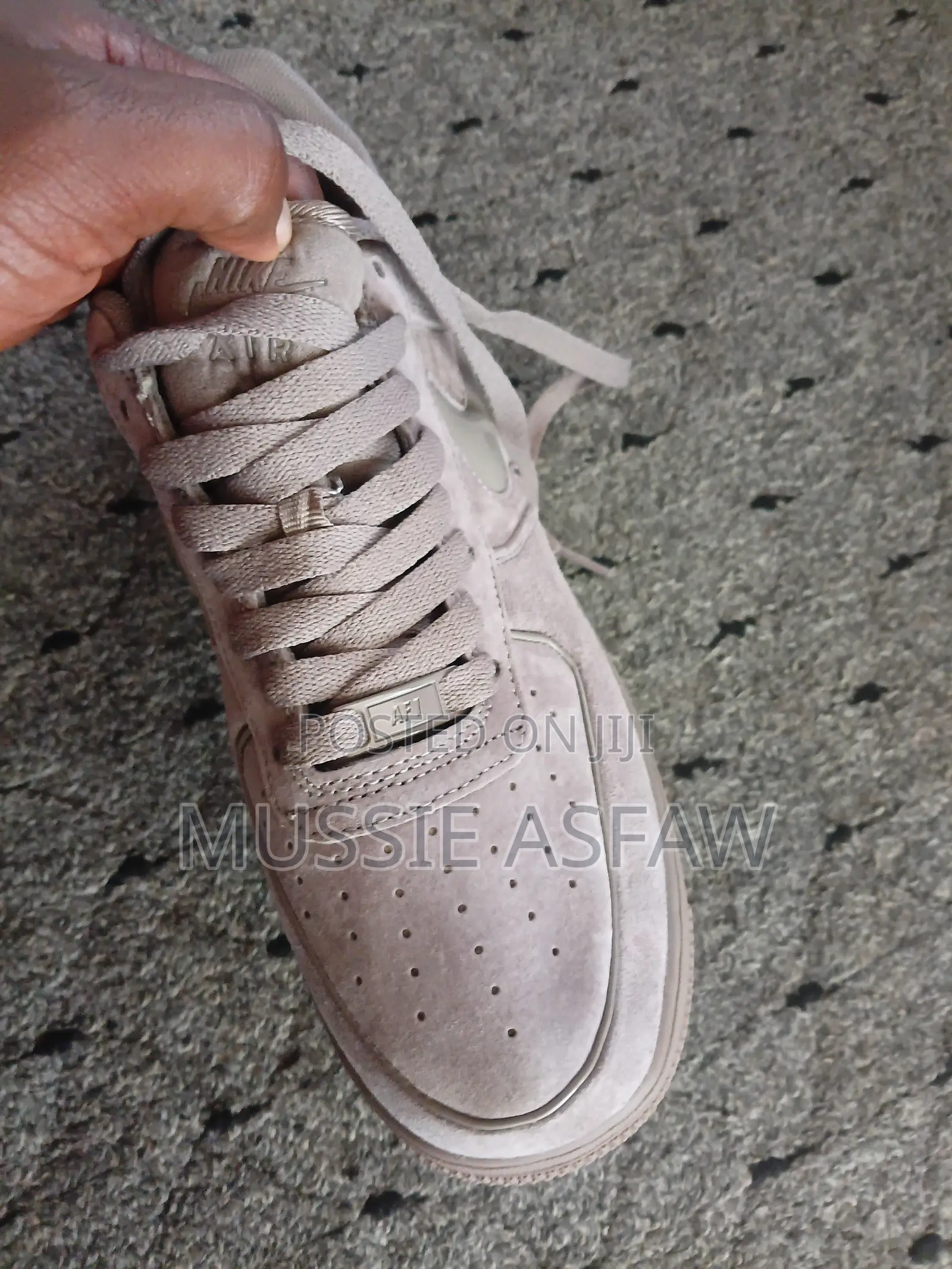 Nike Air Force 1 Low Suede Beige Sneakers - Size 42