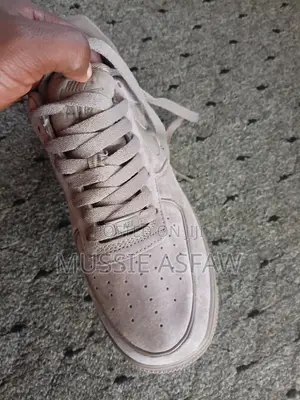 Nike Air Force 1 Low Suede Beige Sneakers - Size 42