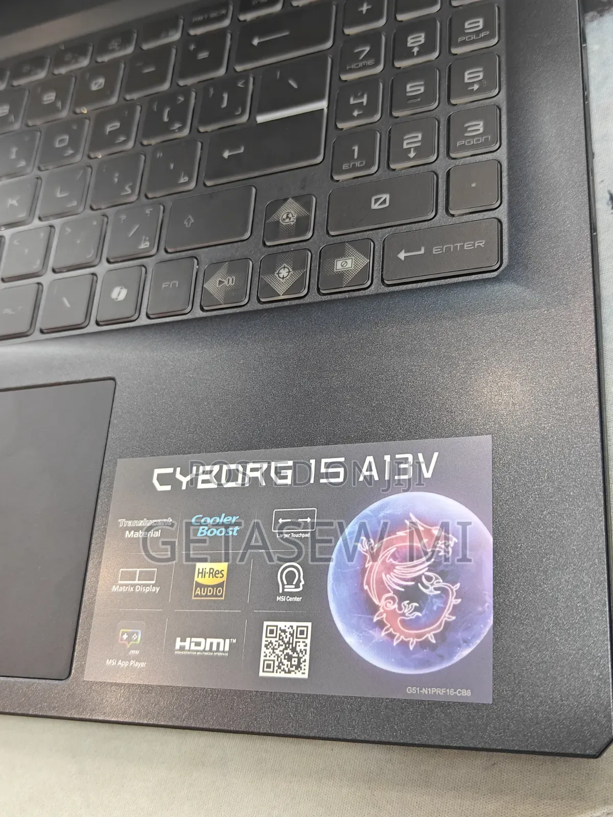 New Laptop MSI Cyborg 15 16GB Intel Core i7 SSD 1T