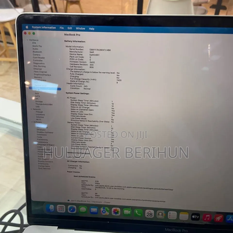 Laptop Apple MacBook Pro 2016 16GB Intel Core i9 SSD 1T