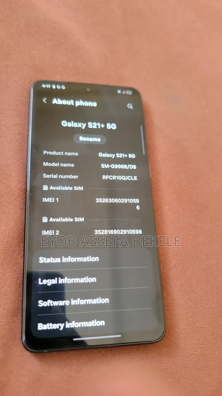 New Samsung Galaxy S21 5G 128 GB Black