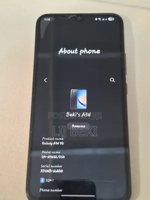 Samsung Galaxy A34 5G 128 GB Black