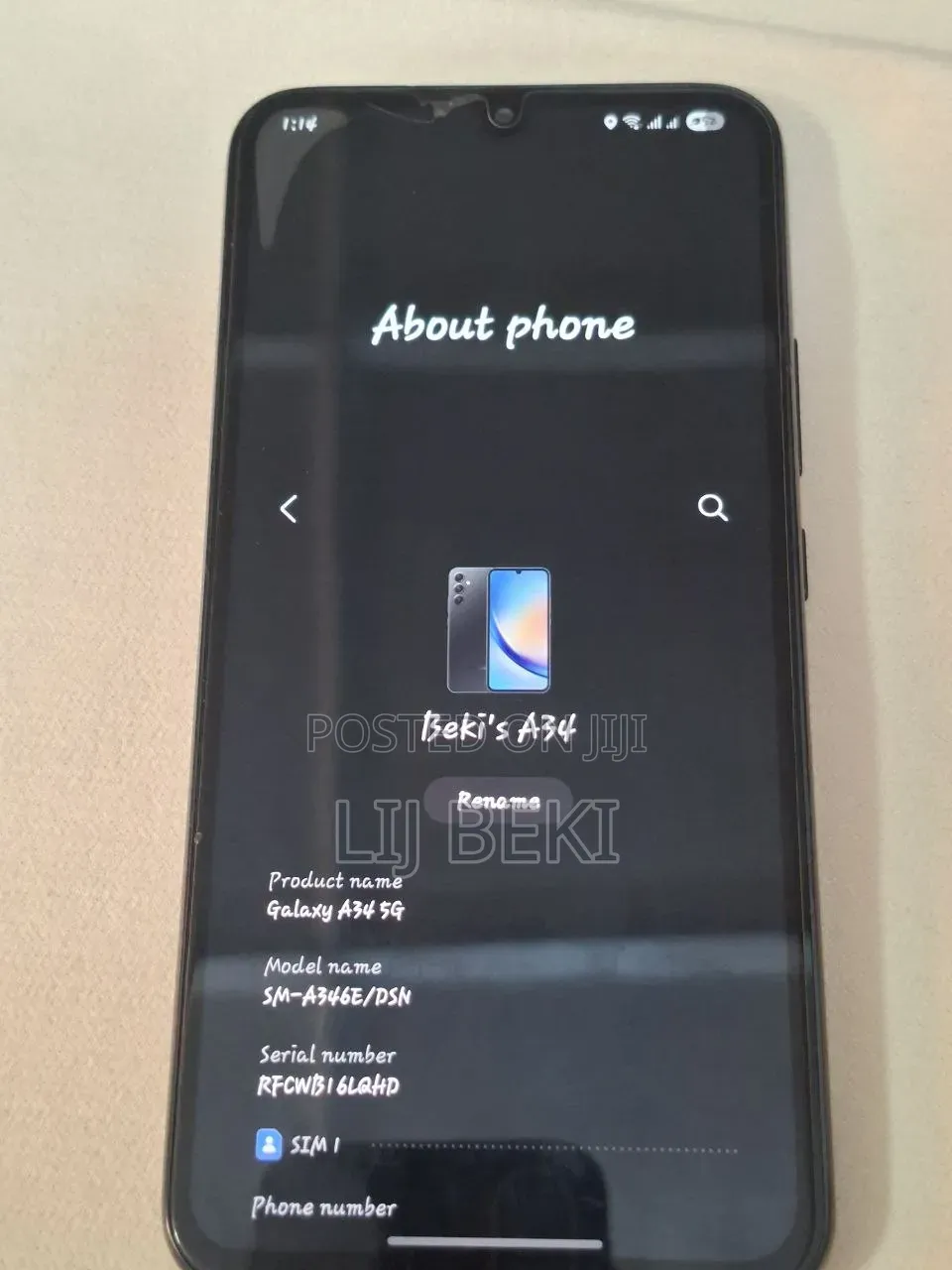Samsung Galaxy A34 5G 128 GB Black