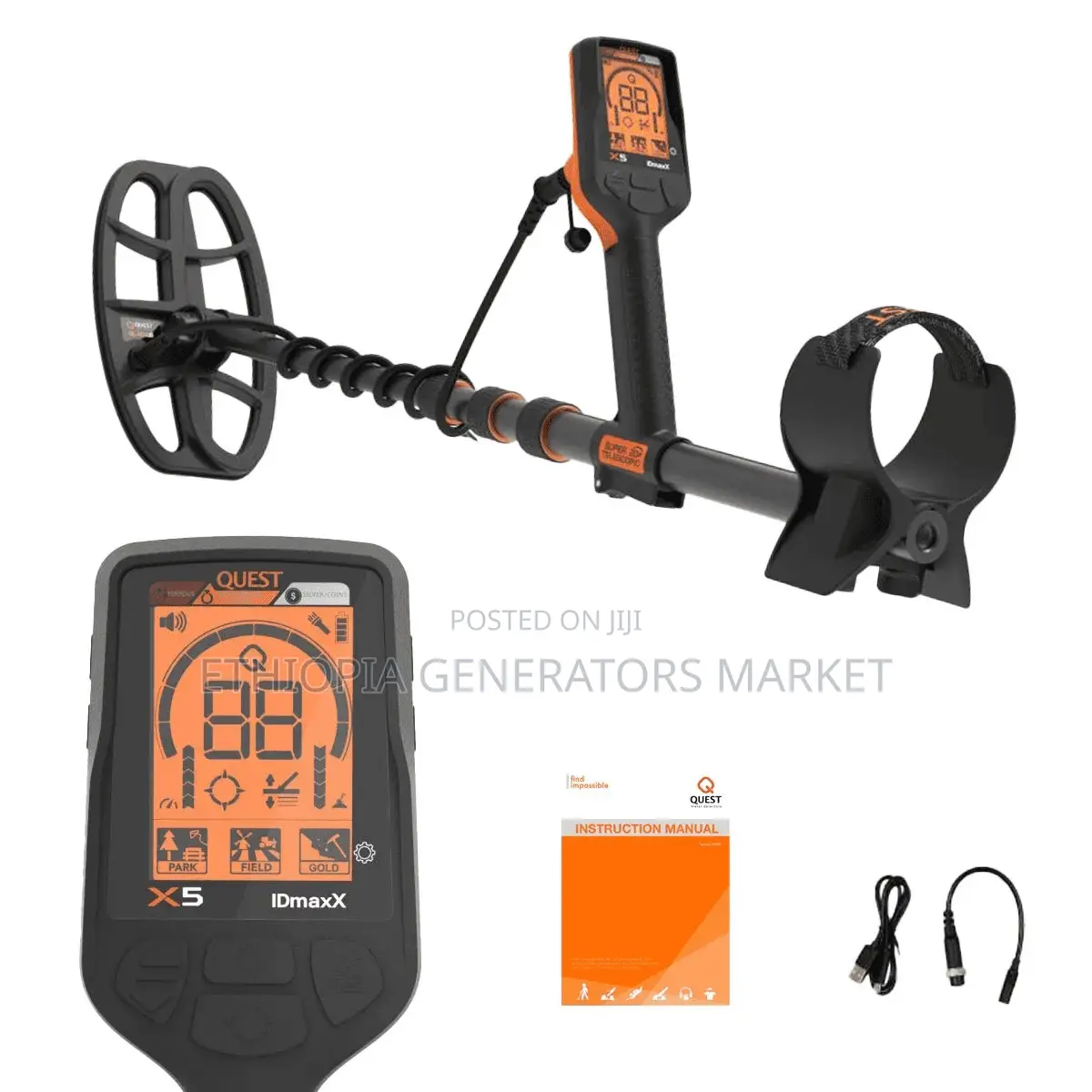 Quest X5 IDmaxX Gold Metal Detector | 12kHz | Gold Mode | Affordable