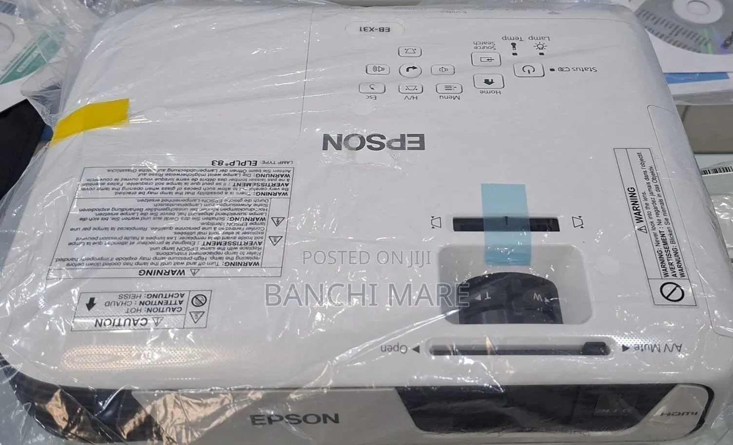Epson Projector 
Model Name:  EB-x31
Hardware Interface: VGA, USB, HD