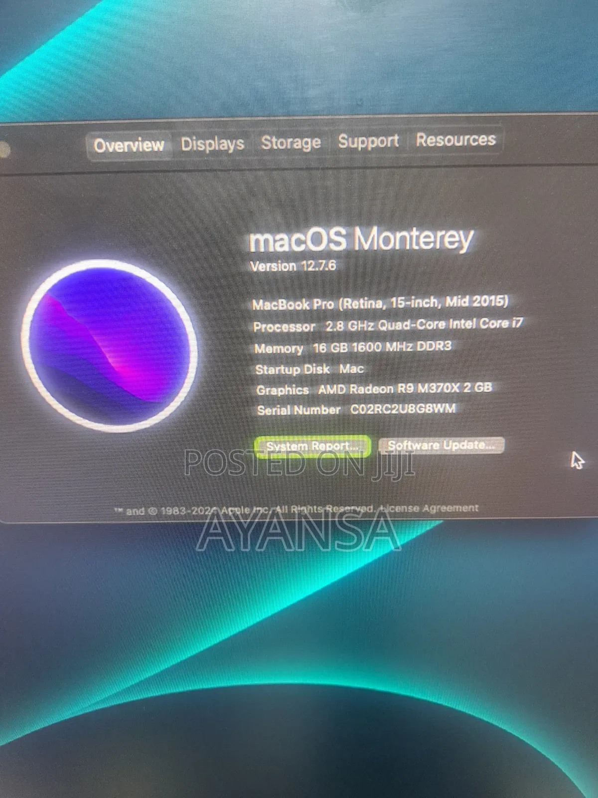 Laptop Apple MacBook 2015 16GB Intel Core i7 SSD 1T