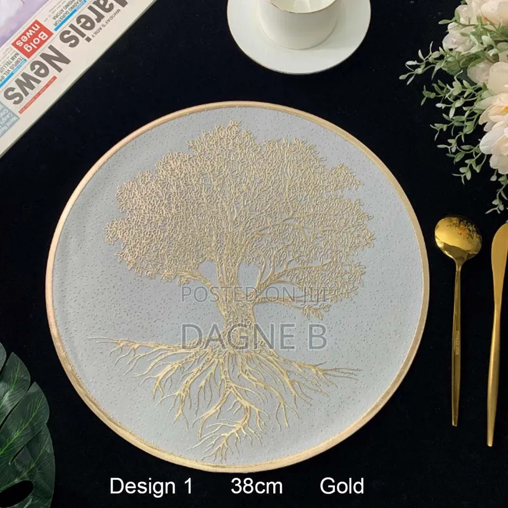 Table Mat Elegant Design ጥራት ያለዉ ክብ ዲዛይን የጠረጴዛ ምንጣፍ