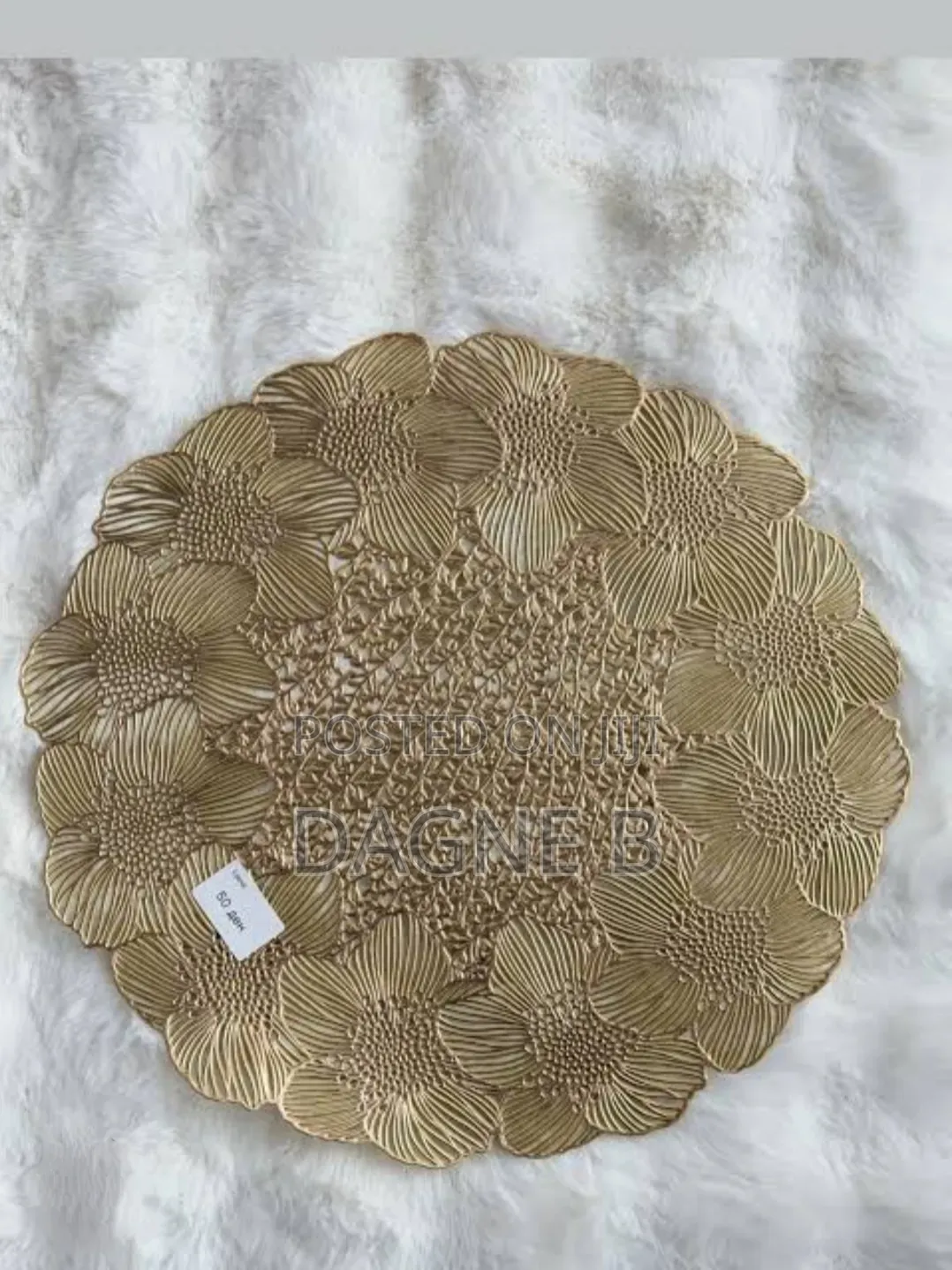 Table Mat Elegant Design ጥራት ያለዉ ክብ ዲዛይን የጠረጴዛ ምንጣፍ