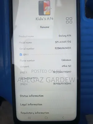 Samsung Galaxy A14 64 GB Black