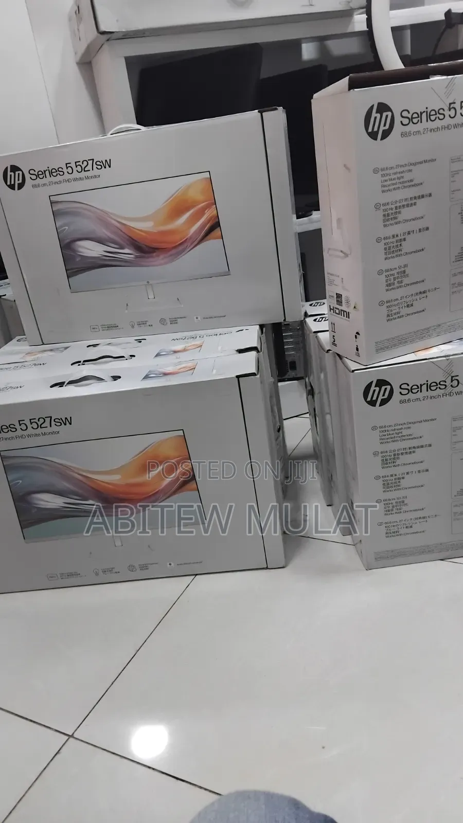 Brand New White Monitor 
  Quantity Available 
🖥️ HP 27" Inch Monitor