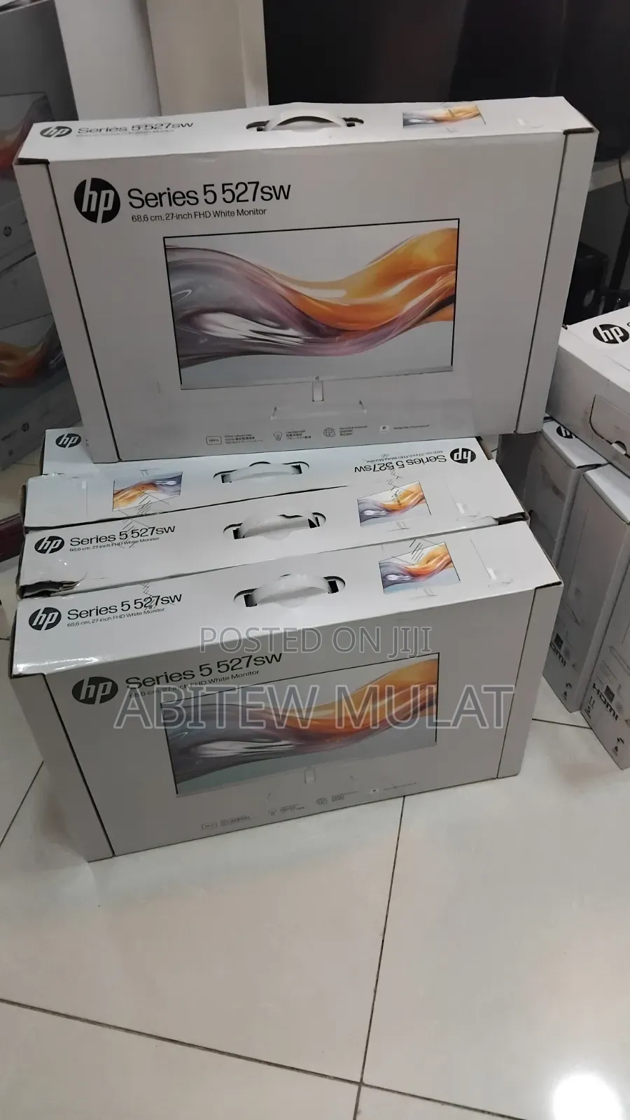 Brand New White Monitor 
  Quantity Available 
🖥️ HP 27" Inch Monitor
