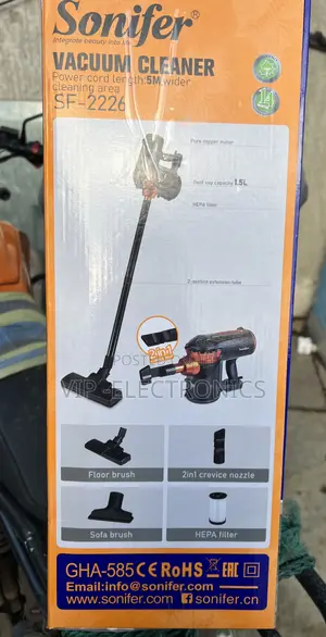 Sonifer Vacuum Cleaner Powerful 600W Pure Copper Motor, 1.5L Dust Cup