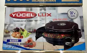 YUCEL LUX Electrical Round Oven 37L Glazed – Extra Tray 🍳🔥