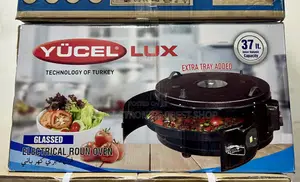 YUCEL LUX Electrical Round Oven 37L Glazed – Extra Tray 🍳🔥