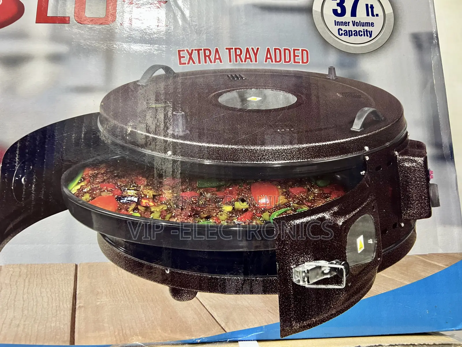 YUCEL LUX Electrical Round Oven 37L Glazed – Extra Tray 🍳🔥