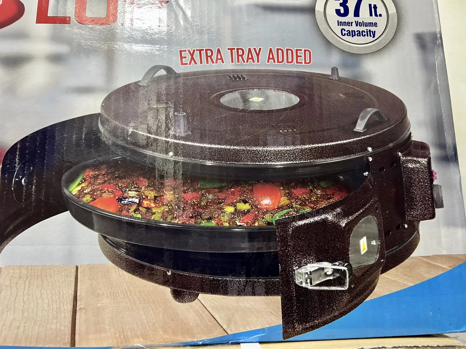YUCEL LUX Electrical Round Oven 37L Glazed – Extra Tray 🍳🔥