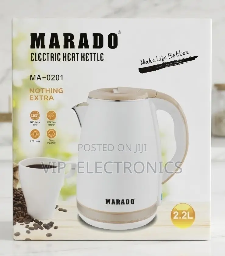 MARADO Electric Boiler Water Kettle MA-0201 – 2.2L 🔥