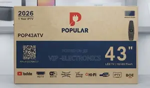 POPULAR TV 43 Inch Android New 2026 Model Smart LED Double Glass 🔥📺