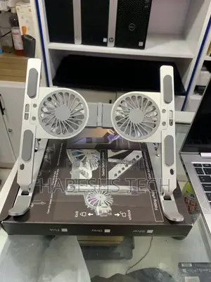 🔥Portabl Laptop Fan and Stand   ✅