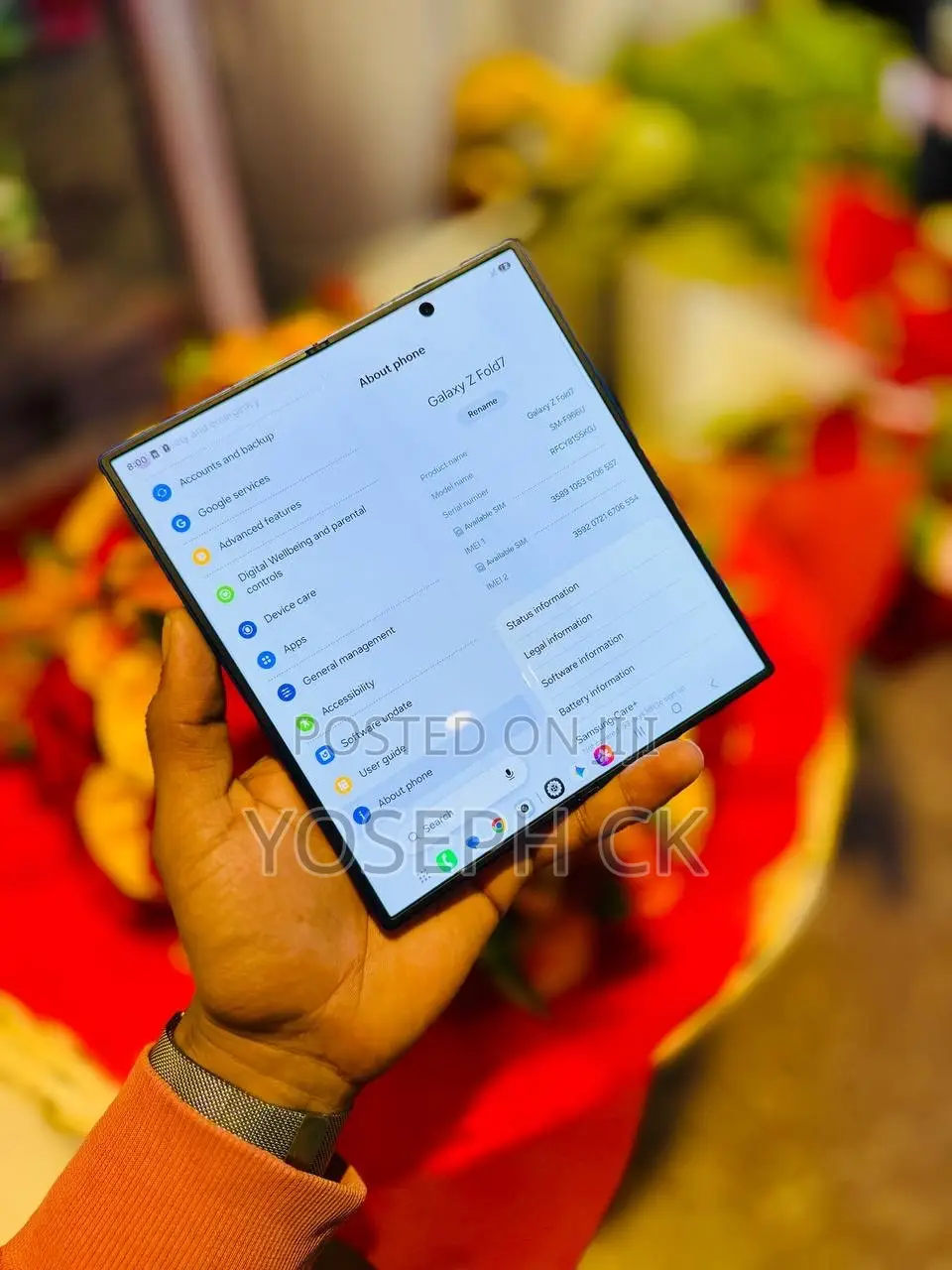 New Samsung Galaxy Z Fold7 256 GB Bronze