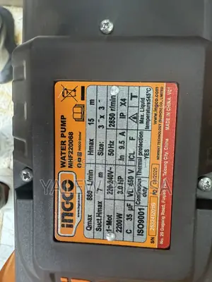 Ingco Peripheral Water Pump (Model MH220068 / 2.2kW or 3.0 HP).