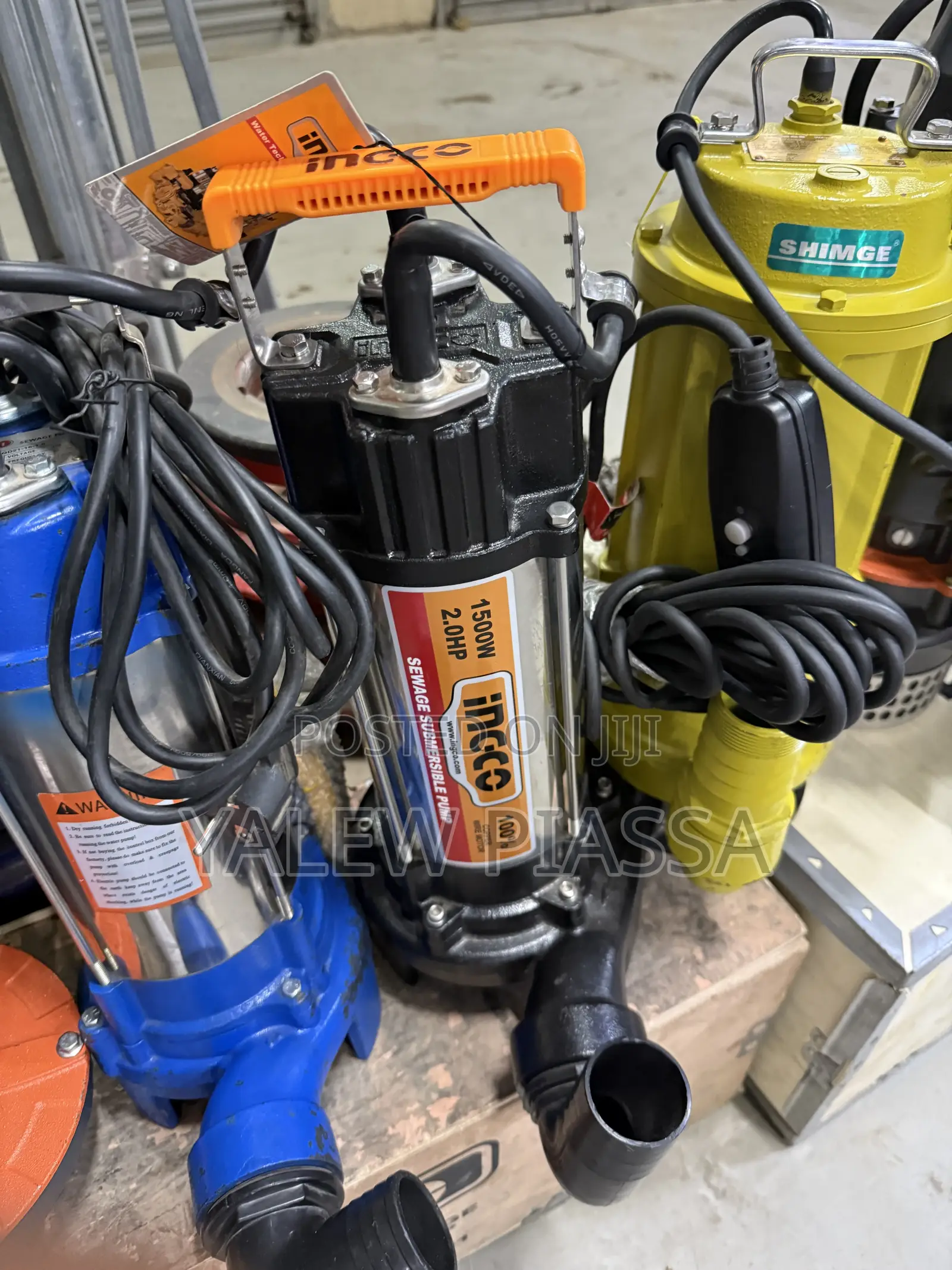 Ingco SPDB15008 2.0 HP Sewage Submersible Pump Manufactured