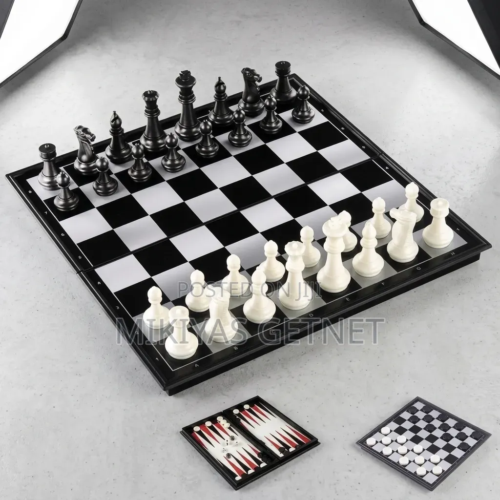 3 in 1 Magnetic Board Game Set