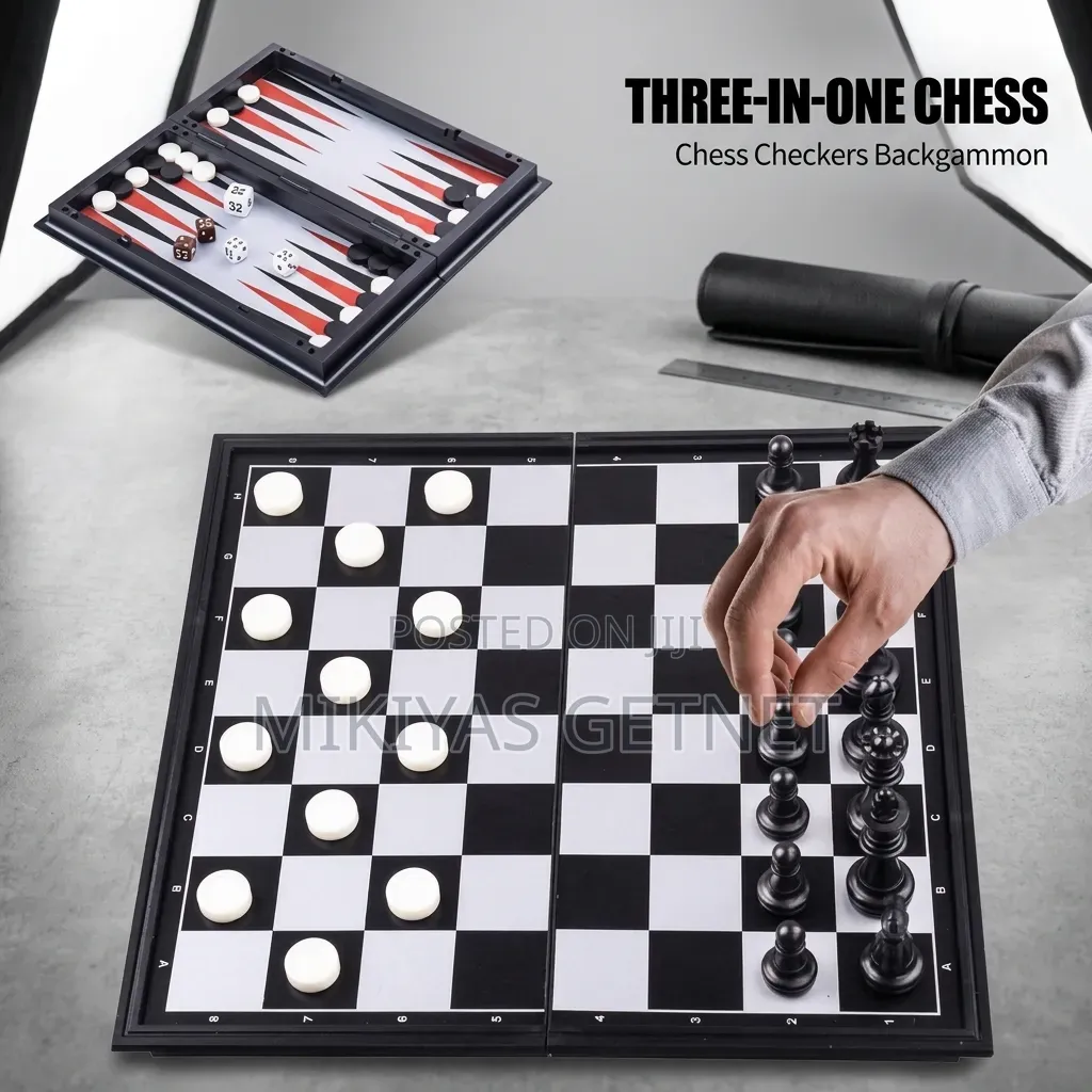 3 in 1 Magnetic Board Game Set