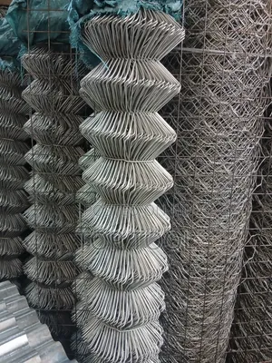 ,Appears to Be a Roll of Galvanized Steel Chain-Link Fencing.