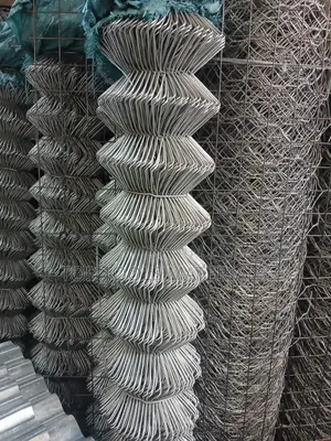 ,Appears to Be a Roll of Galvanized Steel Chain-Link Fencing.