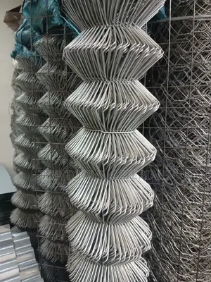 ,Appears to Be a Roll of Galvanized Steel Chain-Link Fencing.