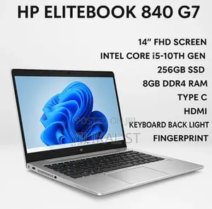 New Laptop HP EliteBook 840 G7 16GB Intel Core i5 SSD 512GB