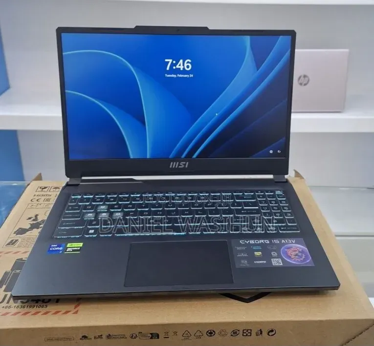 New Laptop MSI Cyborg 15 16GB Intel Core i7 SSD 1T