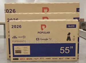 POPULAR 55 Inch TV QLED Google Smart Frameless – 4K UHD New 2026 🔥📺