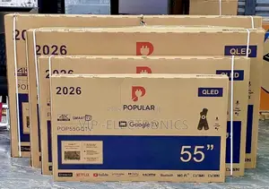 POPULAR 55 Inch TV QLED Google Smart Frameless – 4K UHD New 2026 🔥📺