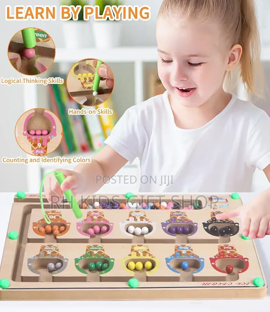 Wooden Magnetic Maze Game