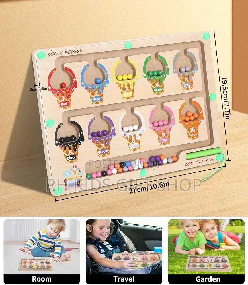Wooden Magnetic Maze Game
