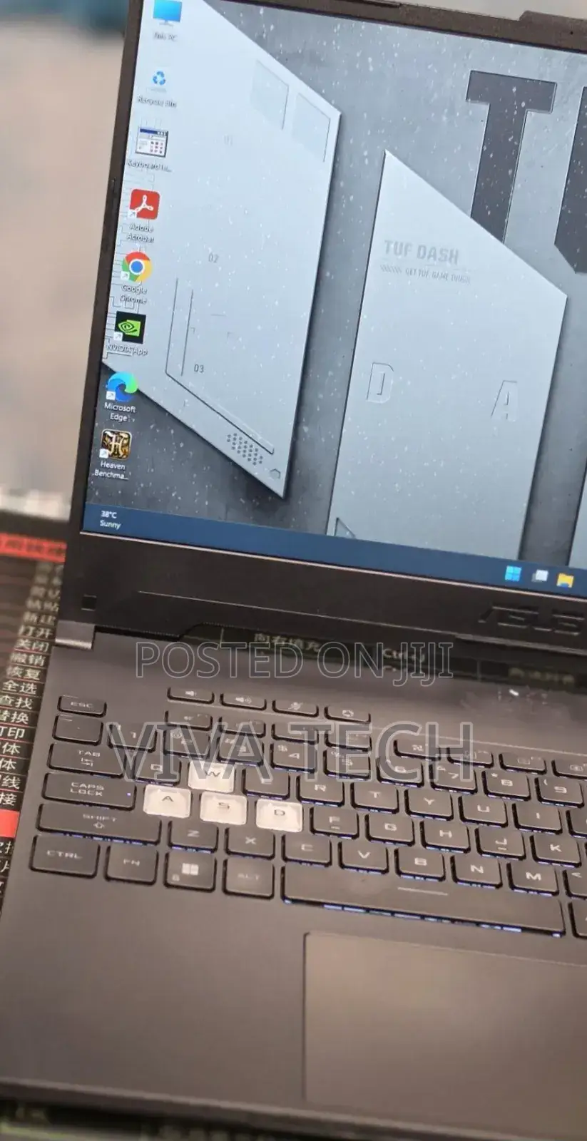 New Laptop Asus TUF Gaming A15 16GB Intel Core i7 SSD 512GB