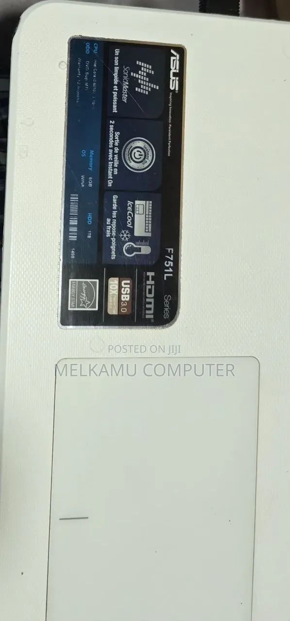 New Laptop Asus F70SL 12GB Intel Core i3 HDD 500GB