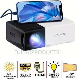 Mini Portable 1080P LED Projector for Home Party Meeting Theater
