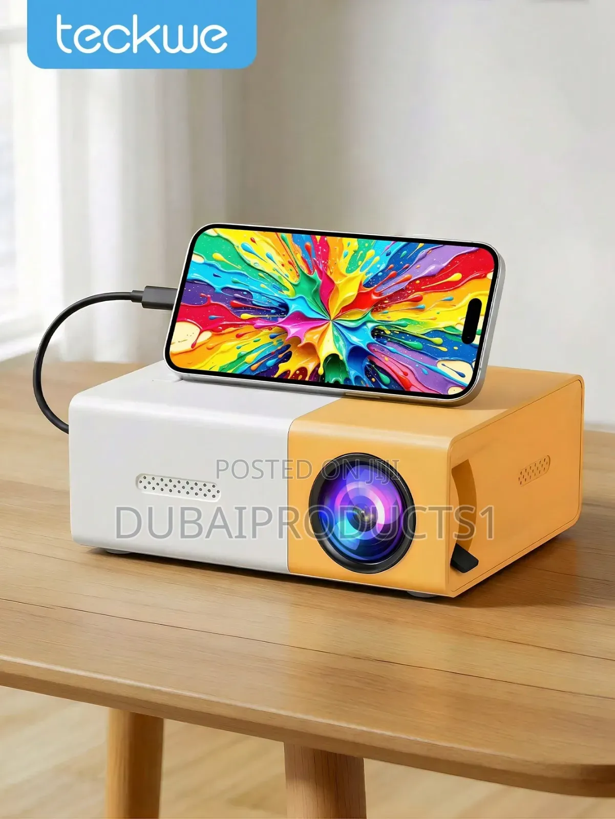 Mini Portable 1080P LED Projector for Home Party Meeting Theater