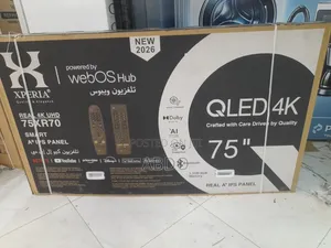 Xperia Smart Qled TV 75 Inch 4k Webos Hub  Framless 2026 Hifi Speaker