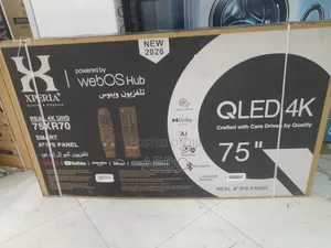 Xperia Smart Qled TV 75 Inch 4k Webos Hub  Framless 2026 Hifi Speaker