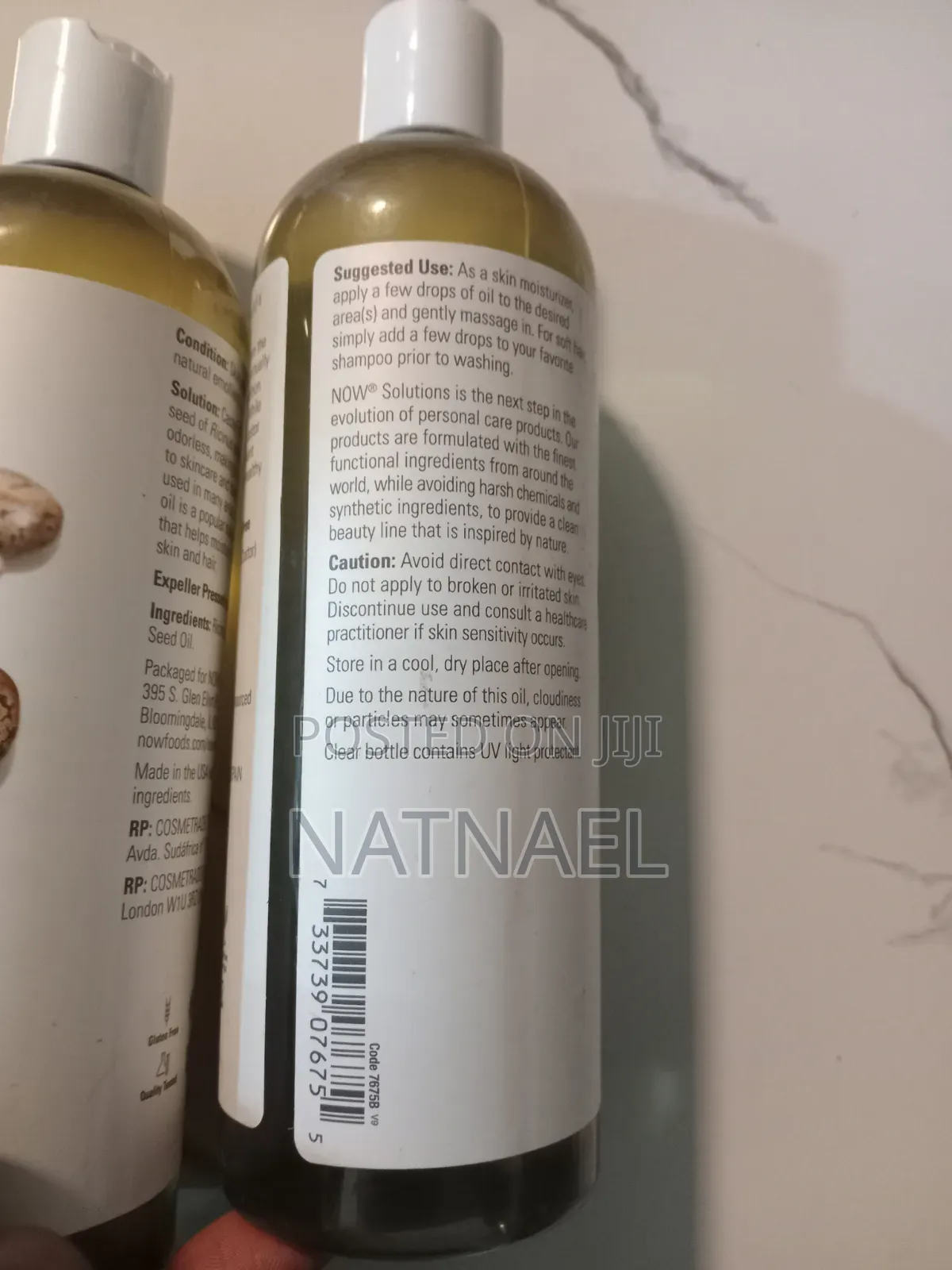 NOW Organic Castor Oil 100% Pure Cold-Pressed Organic Hexane-Free