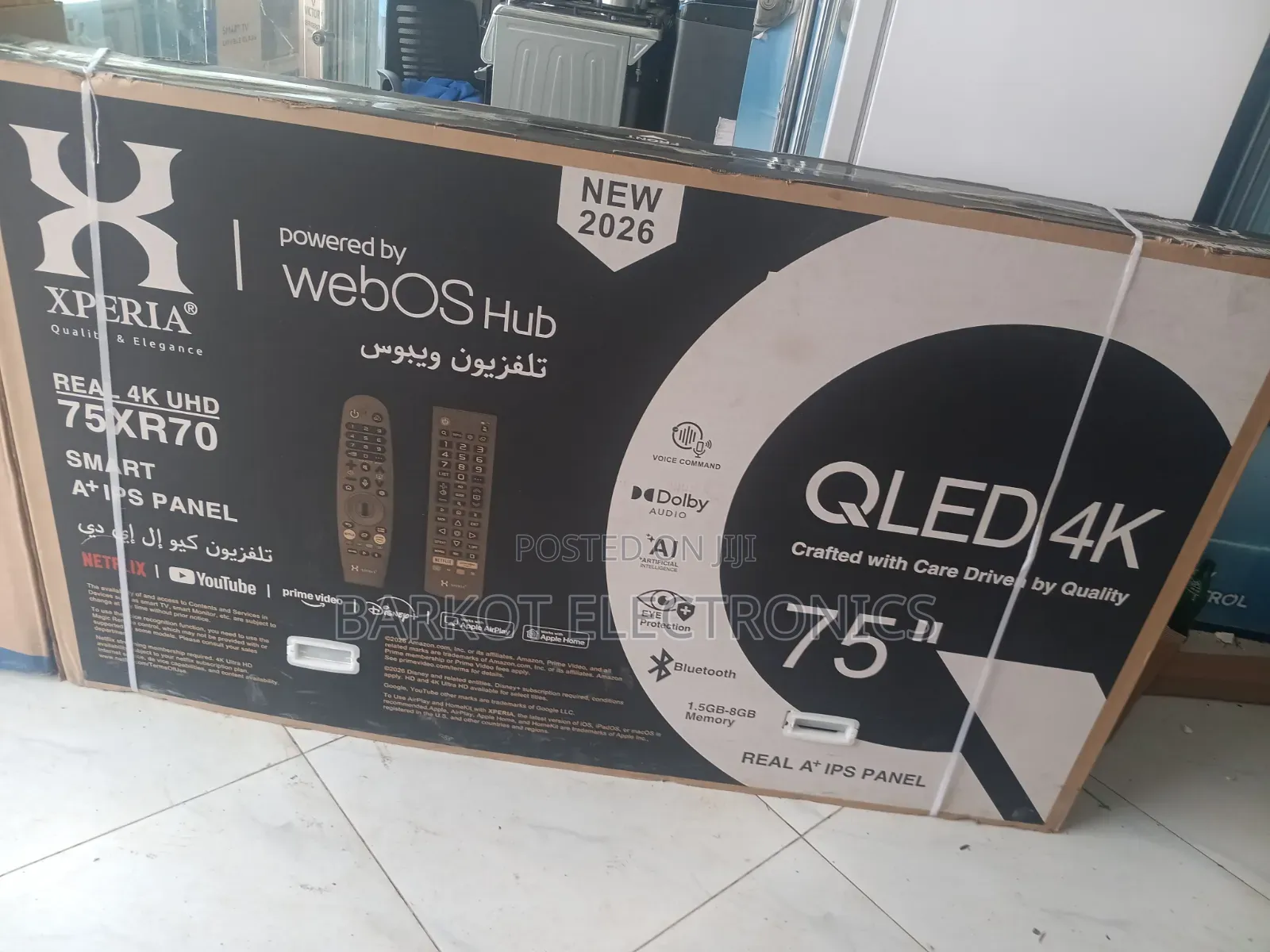 Xperia Smart Qled TV 75 Inch 4k Uhb 2026 Model Framless Hi-Fi Speaker