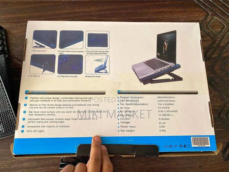 Laptop Stand With a Cooling Pad Adjustable PC Stand
